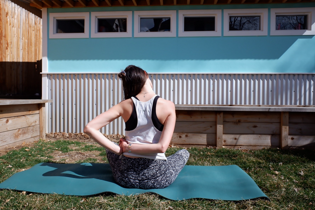 Seated neck release, option 2